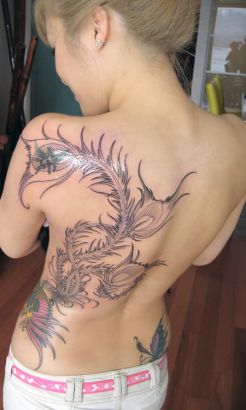 Girl Back Tattoo